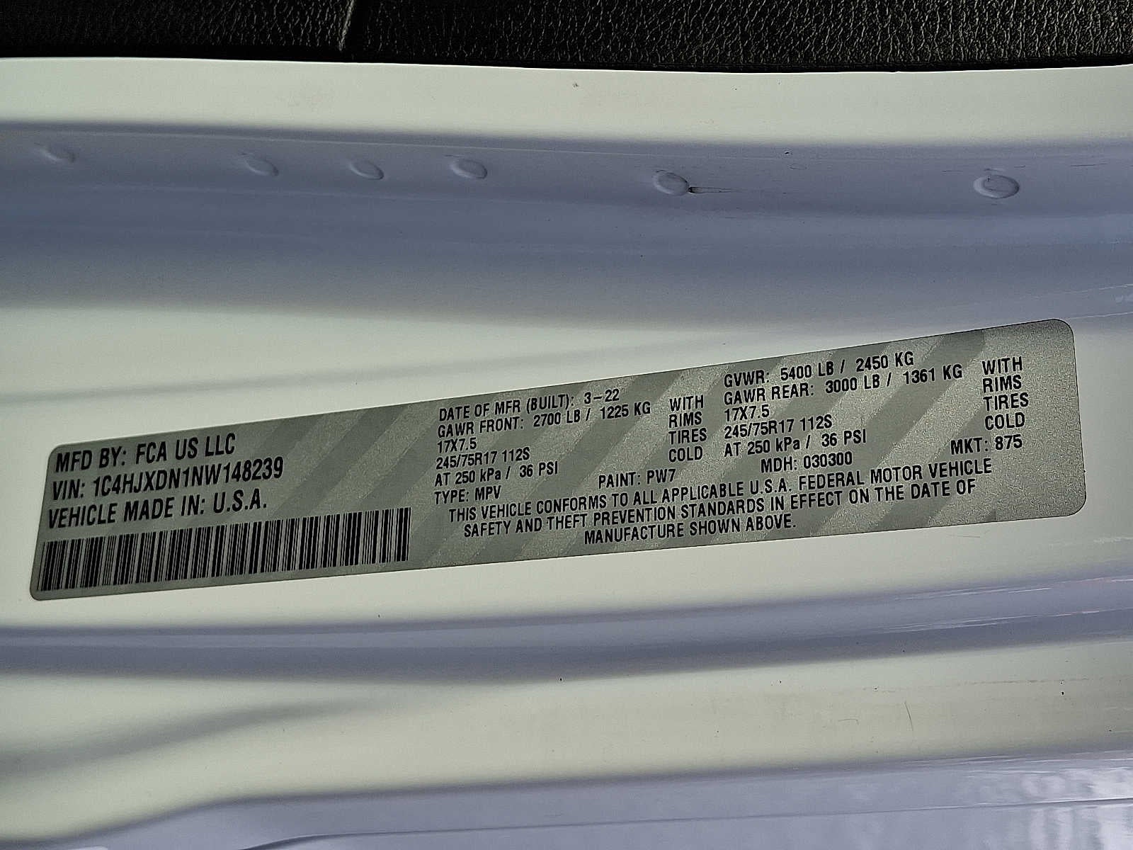 2022 Jeep Wrangler Unlimited Sport S