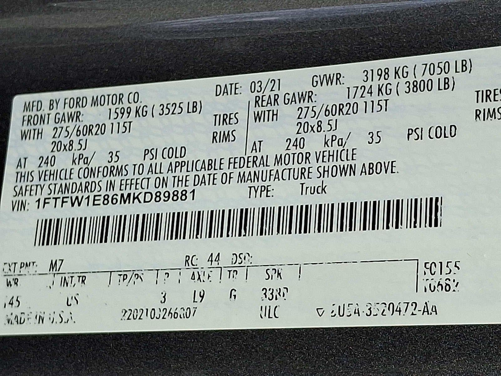 2021 Ford F-150 XL