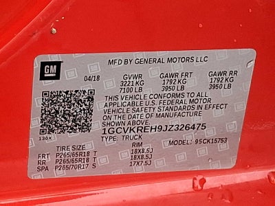 2018 Chevrolet Silverado 1500 LT