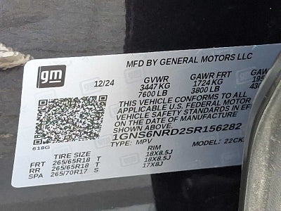 2025 Chevrolet Tahoe LT