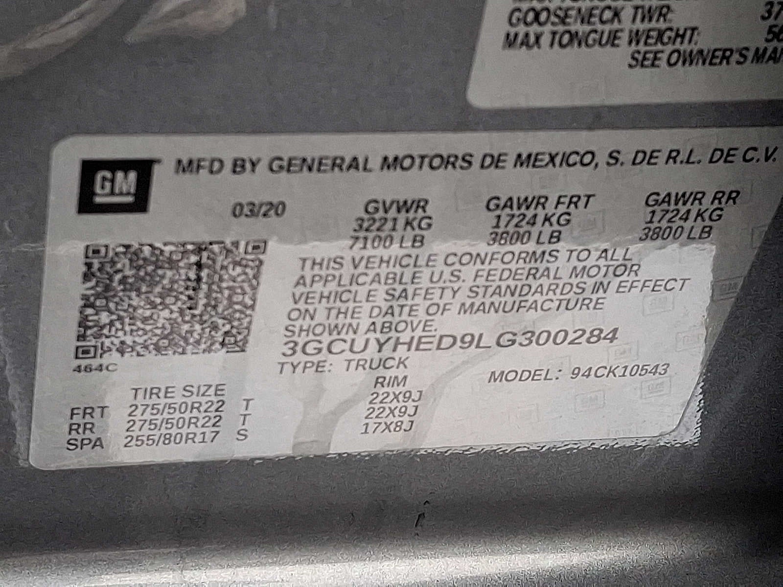 2020 Chevrolet Silverado 1500 High Country