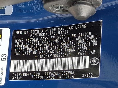 2024 Toyota Camry XSE
