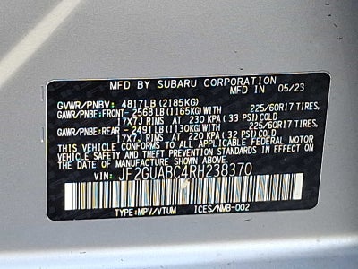 2024 Subaru Crosstrek Base