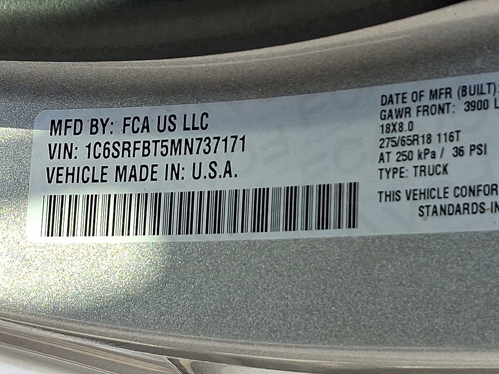 2021 RAM 1500 Big Horn