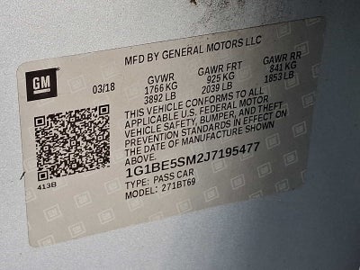 2018 Chevrolet Cruze LT