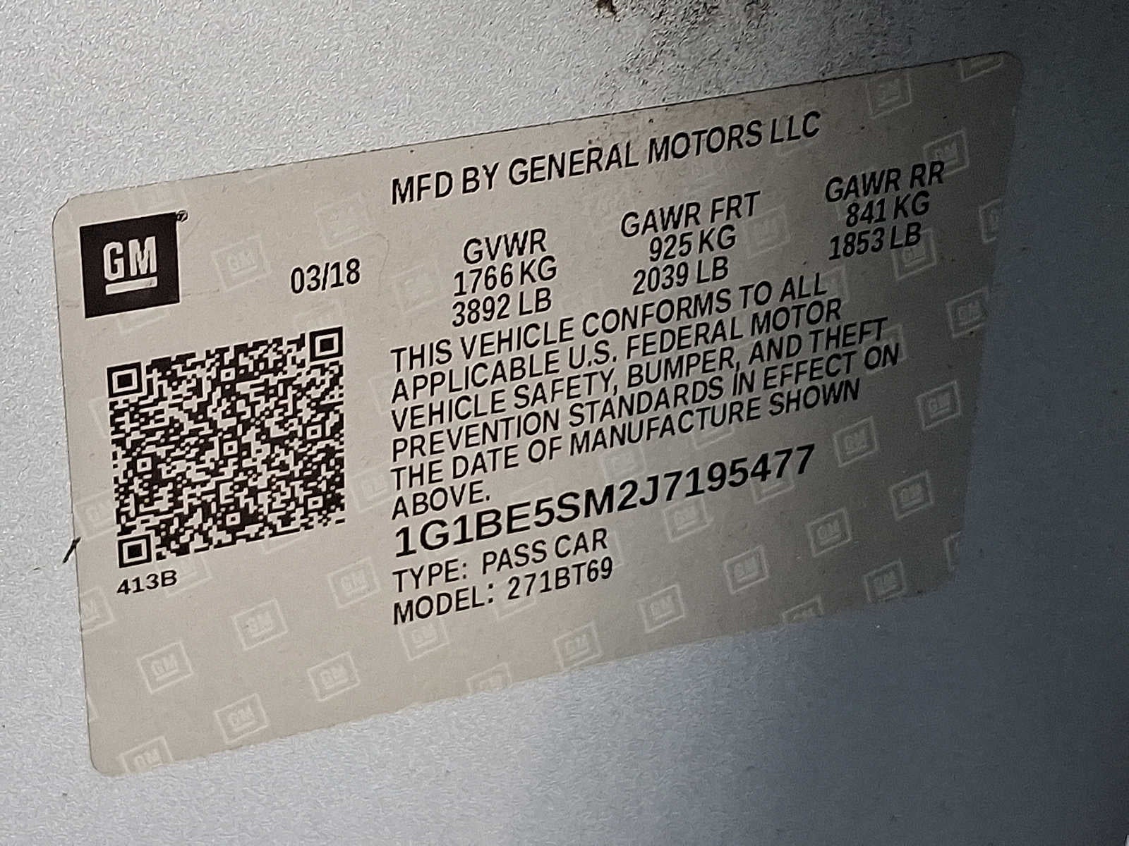 2018 Chevrolet Cruze LT