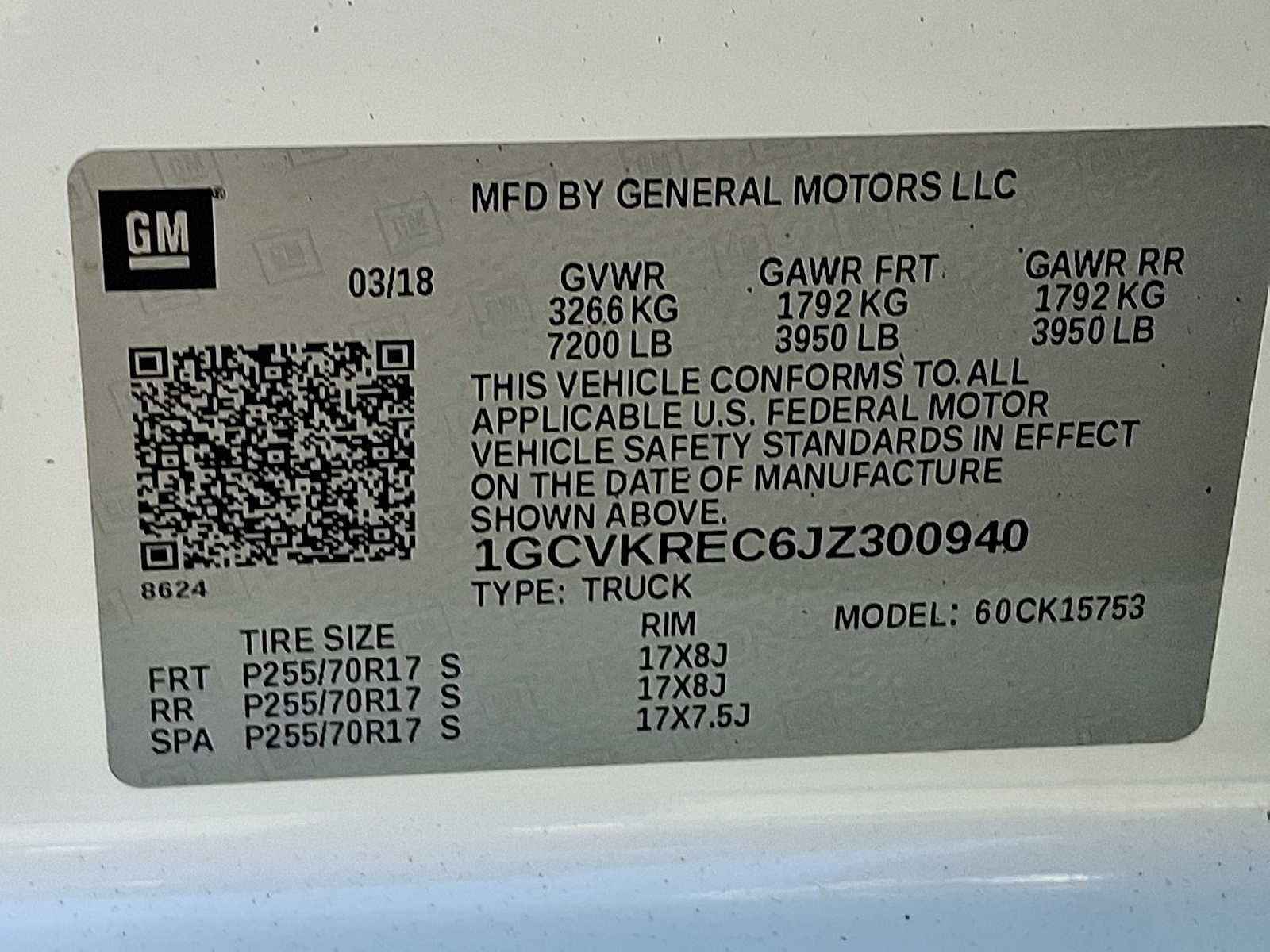 2018 Chevrolet Silverado 1500 LT