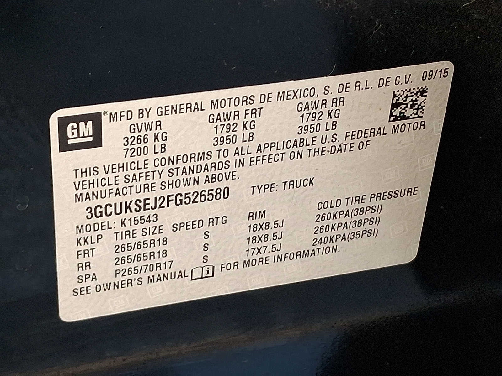 2015 Chevrolet Silverado 1500 LTZ