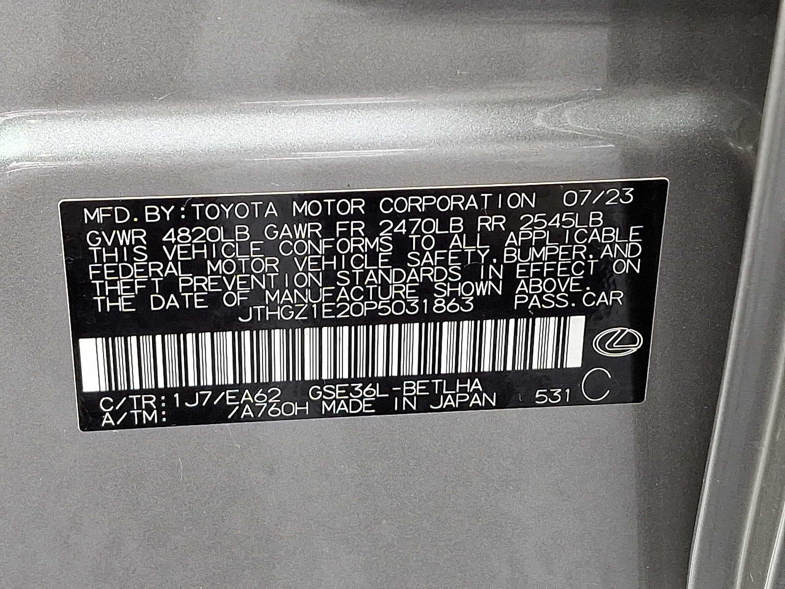 2023 Lexus IS IS 350 F SPORT