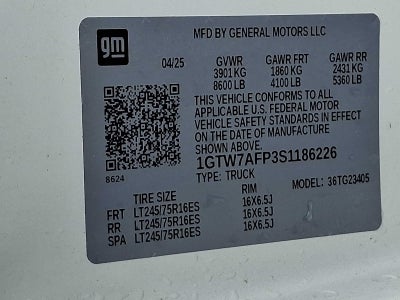 2025 GMC Savana Cargo Work Van